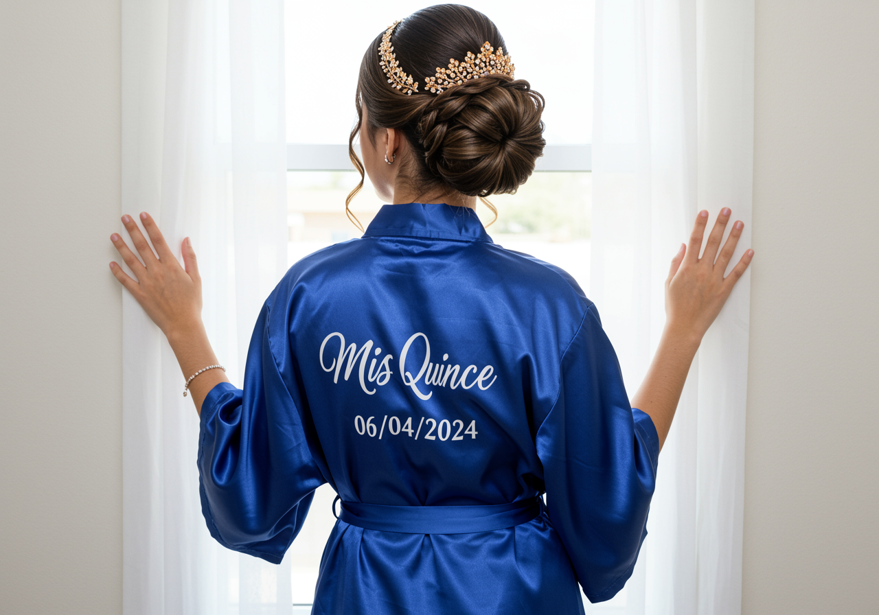 The Blissful - Vendita all'ingrosso Vestaglia - Donna - Abiti per i miei quindici anni Abito da Quinceañera Abito in raso Quince Abiti4