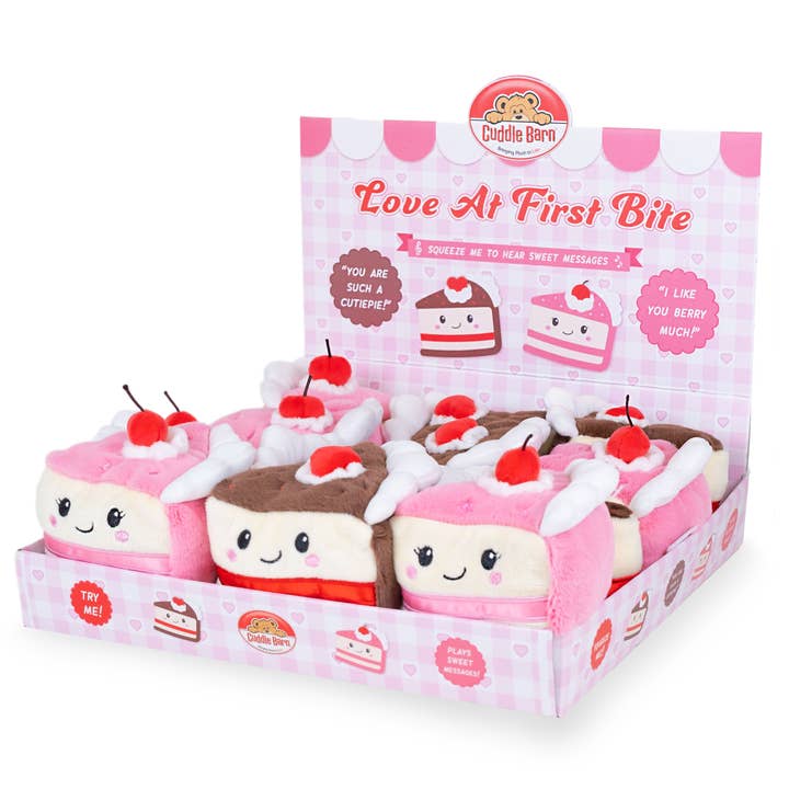 Cuddle Barn, Inc. - Wholesale Stuffed/Plush Toy - Kids & Baby - Love at First Bite Squeezers (Valentine's Cake Squeezers)