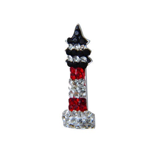 pendant lighthouse glitter 18mm 925 silver crystals for wholesale by Janusch