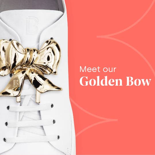 BAUMONDI – Engroshandel Skopynt - Dame – Golden Bow - Sko smykker - Sneaker Bug