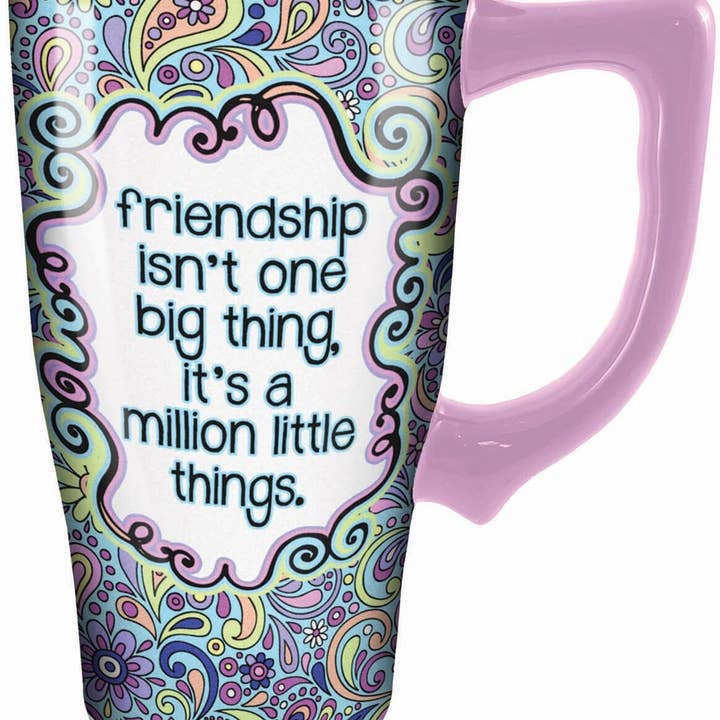 Friendship Travel Mug for wholesale by Spoontiques, Inc