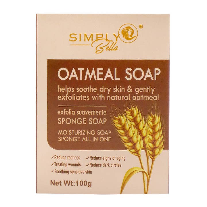 PINEAPPLE Beauty - Wholesale Bar Soap - Simply Bella SIM022 Oatmeal Sponge Soap - 12 pcs3