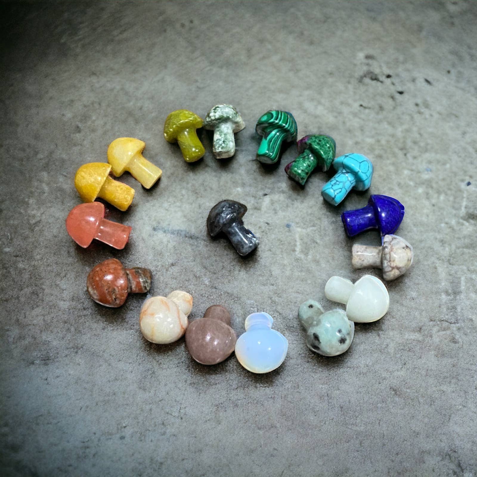 Wax Apothecary - Wholesale Spiritual Stone/Crystal - 🍄 Crystal Mini Mushroom Stone Assortment 🍄2