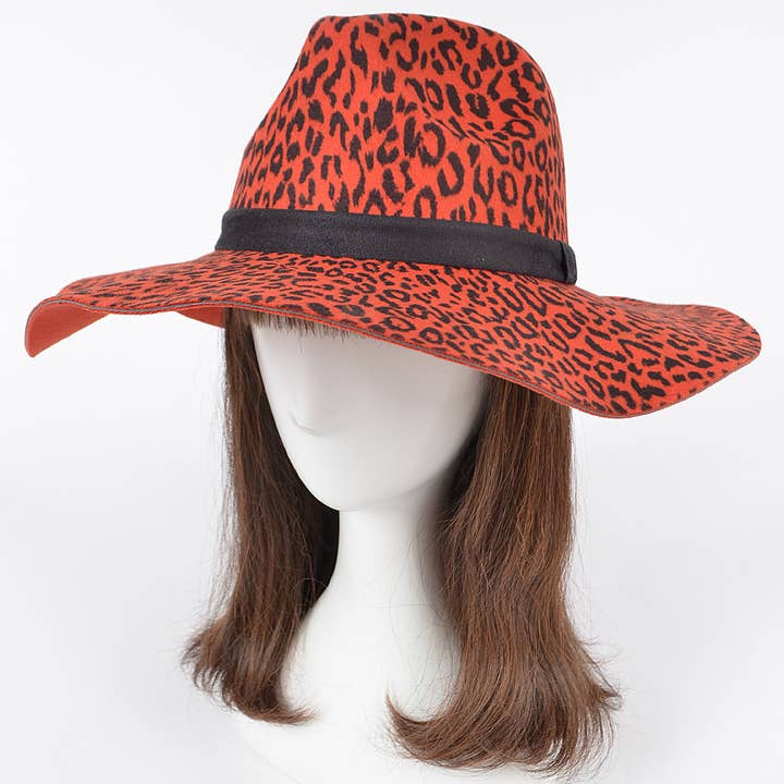3AM BY H&D ACCESSORIES - Wholesale Fedora - Women's - Leopard Print Fedora.1