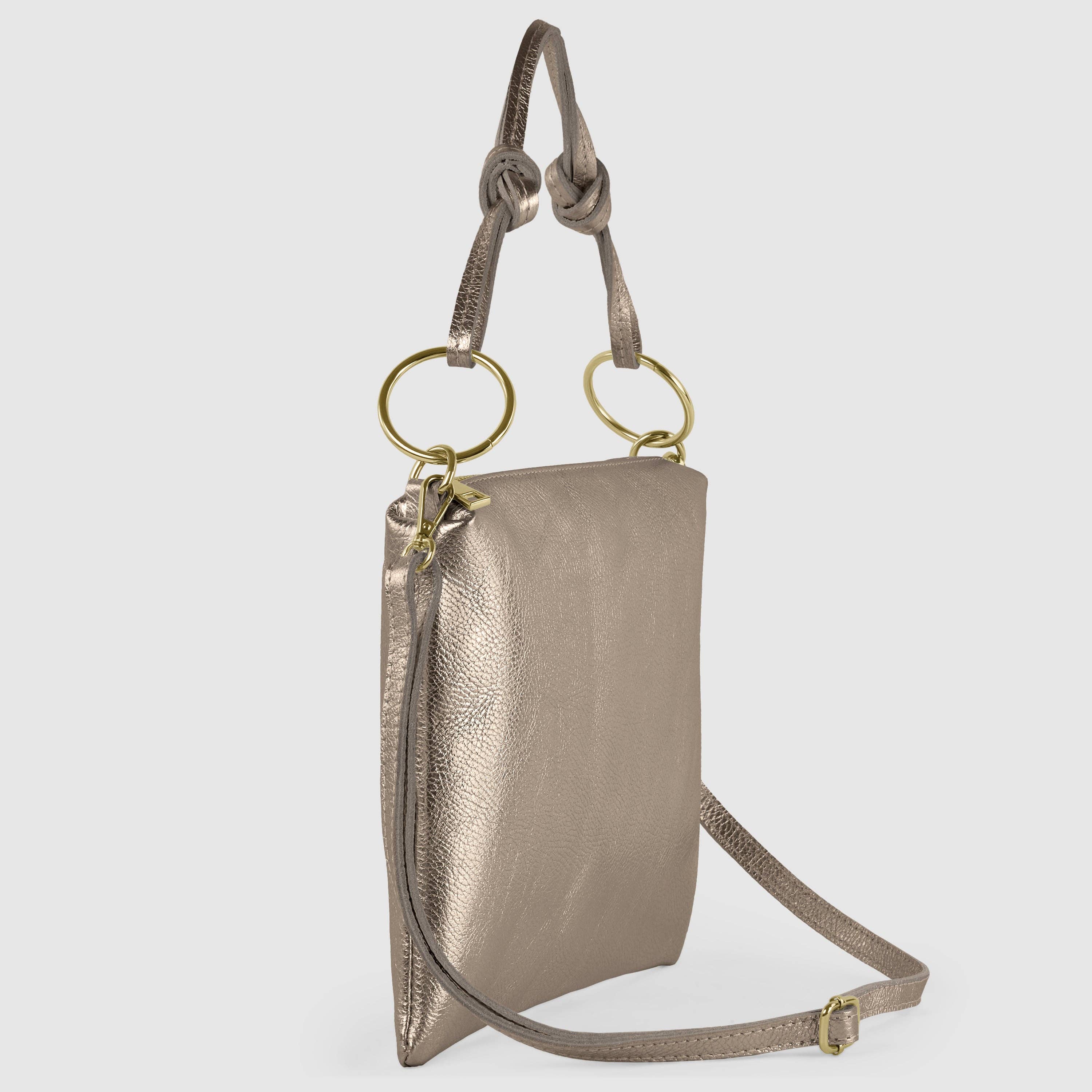 TAKEASY - Wholesale Shoulder Bag - Women's - Italian Genuine Metallic Calf Leather Shoulder Bag 1715512