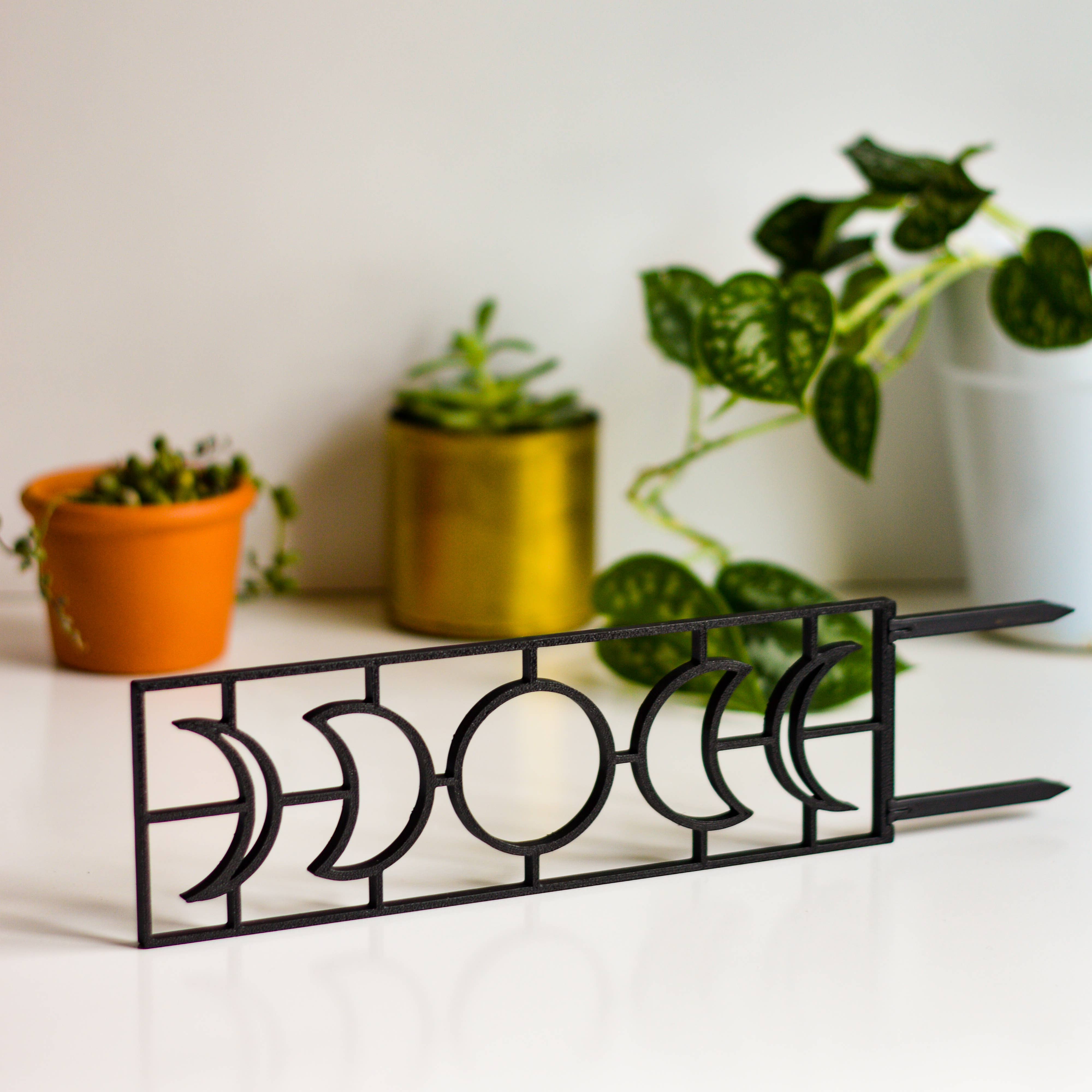 Pine & Sprout - Wholesale Trellis - Moon Phase Houseplant Trellis2