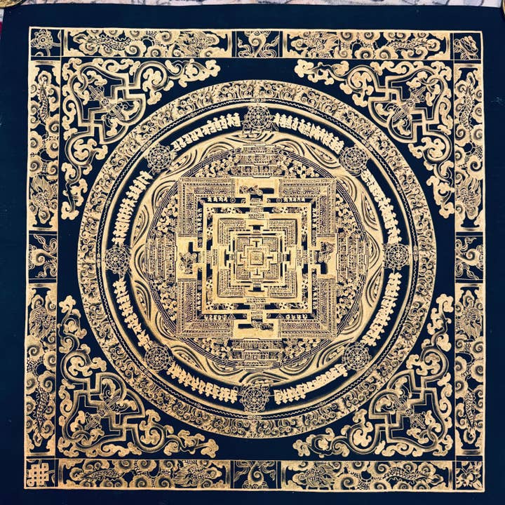 Kalachakra Mandala Tibetan Thangka Painting for wholesale by Art Of Tibet