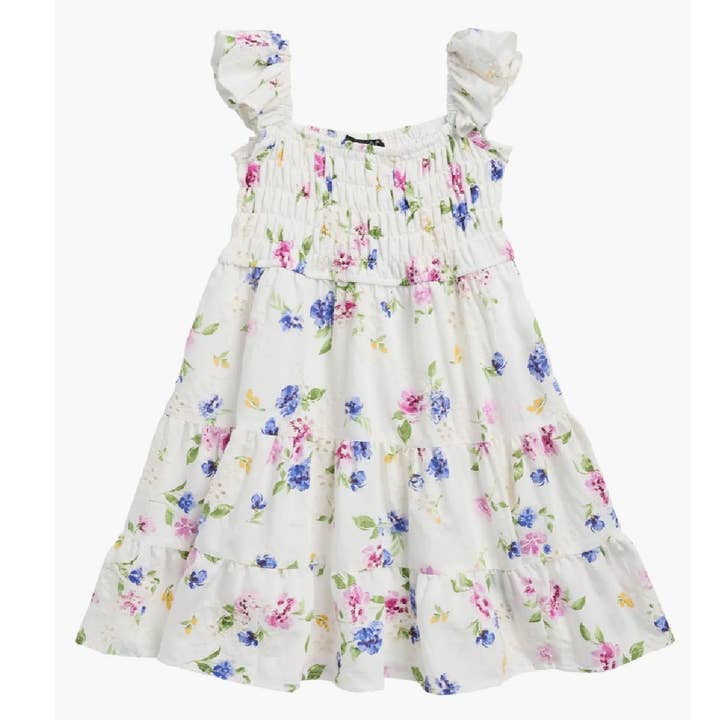 Tween Floral Eyelet Dress for wholesale by Ava & Yelly