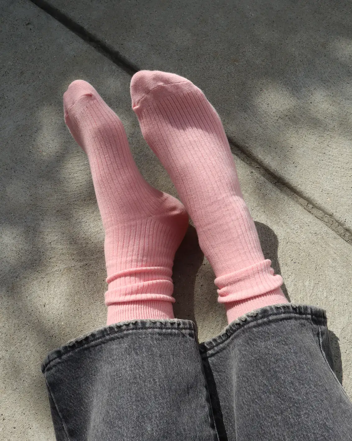 Bondoodle - Wholesale Socks - Women's - Women’s Everyday Cotton Crew Socks – Pink1