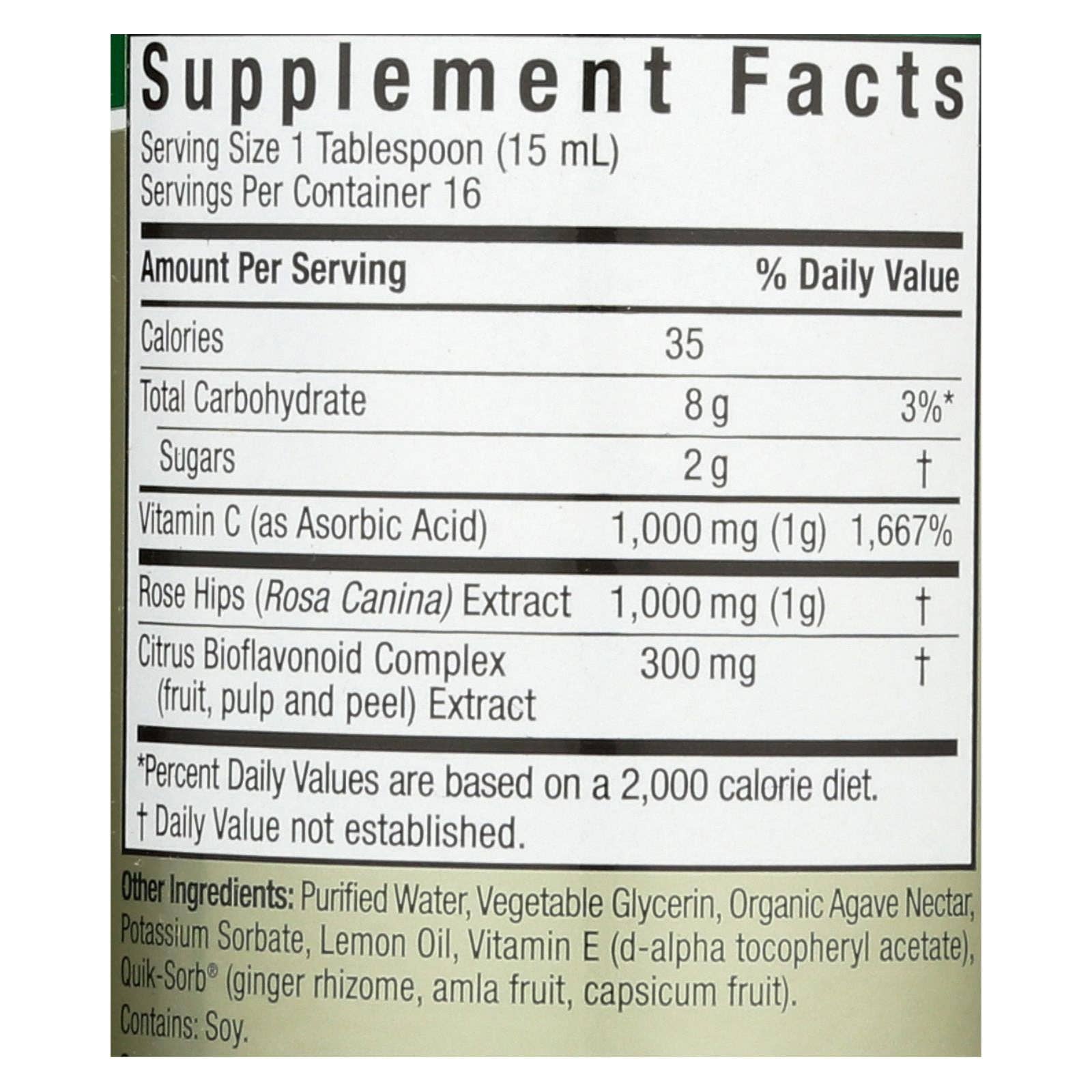 Everyday Supply Co - Wholesale Oral Supplement/Vitamin - Nature's Answer - Liquid Vitamin C - 8 fl oz2