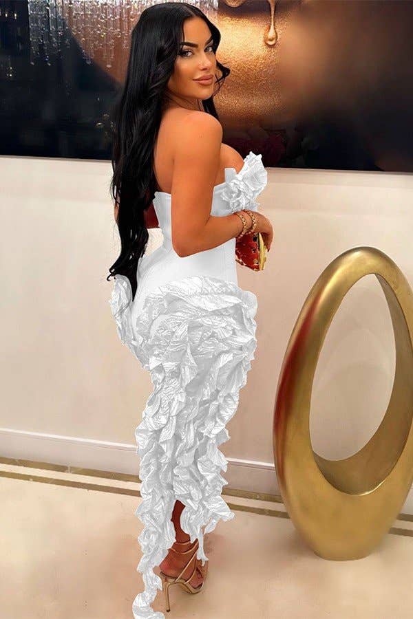 Aria Romance - Wholesale Gown - Women's - Strapless Peplum Waist Gown5