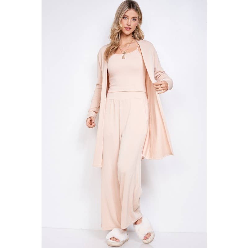 Phil Love – Großhandel Set aus Oberteil und Hose (NICHT Loungewear) – Damen – Solider Cardigan, 3-teiliges Set — ideal für den täglichen Gebrauch9
