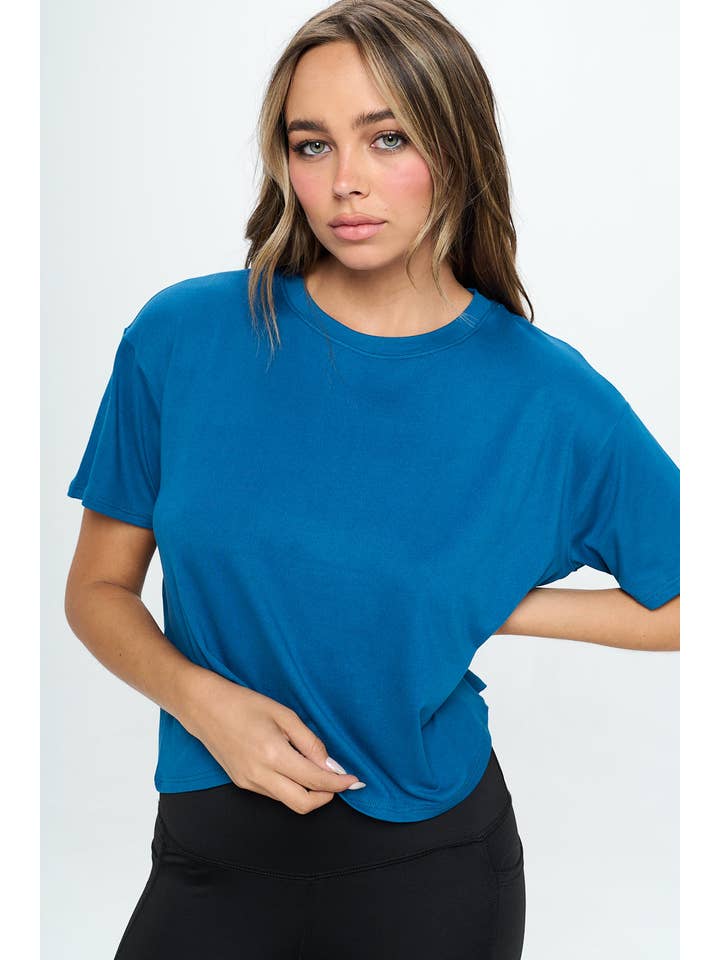 Knit Riot – Engroshandel T-shirt – til kvinder – Kortærmet Boxy Cropped Tee16