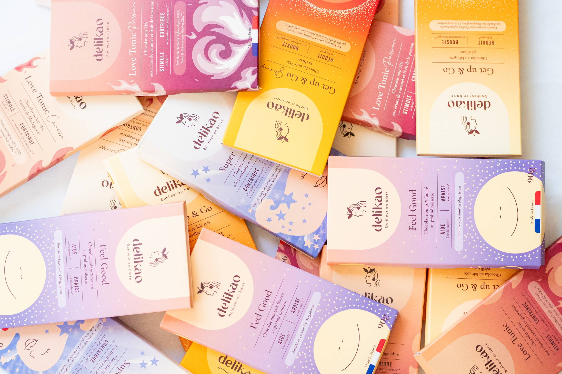 Delikao - Vente Barre chocolatée - Coffret découverte chocolats bien-être - 37 TABLETTES1