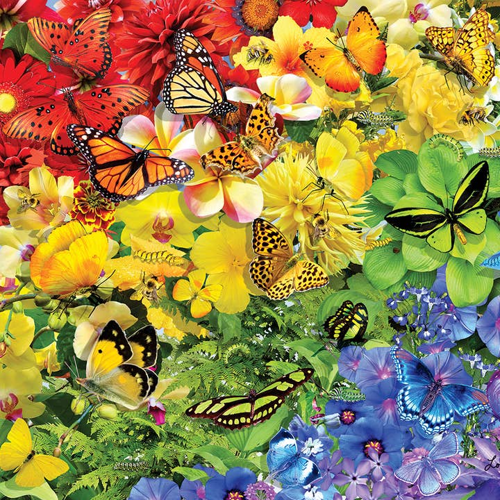 0567 Rainbow Butterflies 1000 pc Puzzle for wholesale by SunsOut