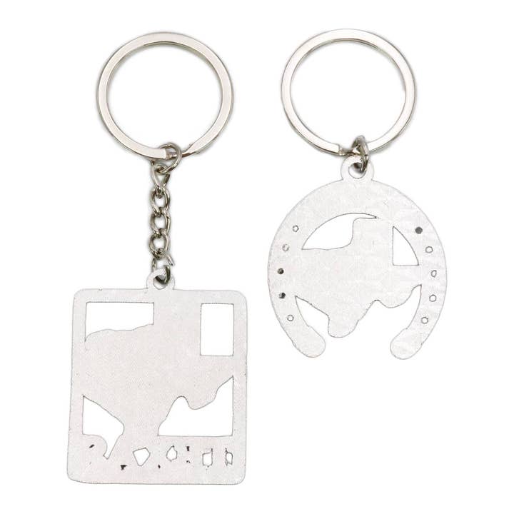 ASSORTED Texas Lone Star State Flag Resin Metal Key Chain - 12 Pcs for wholesale on Faire1