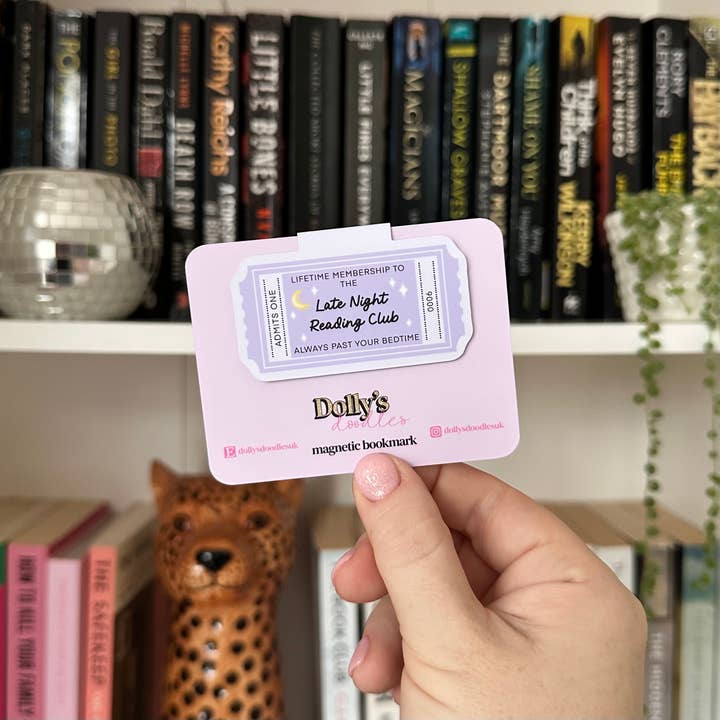 Segnalibro Magnetico Biglietto per Lettura Notturna Regalo di Lettura per la vendita all'ingrosso da parte di Dolly’s Doodles