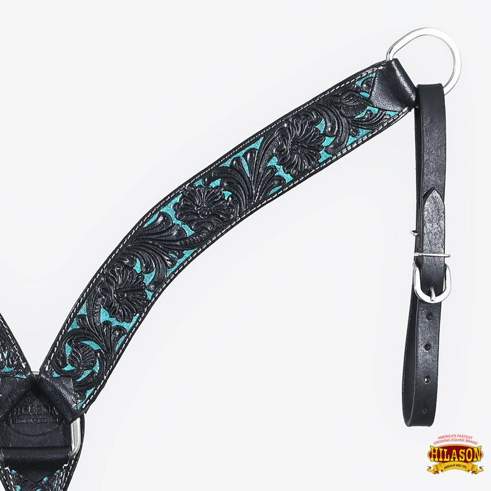 HILASON - Wholesale Horseback Riding Gear - HILASON Western Horse Headstall Breast Collar Set Tack Genuine American Leather | For Horses Headstalls188