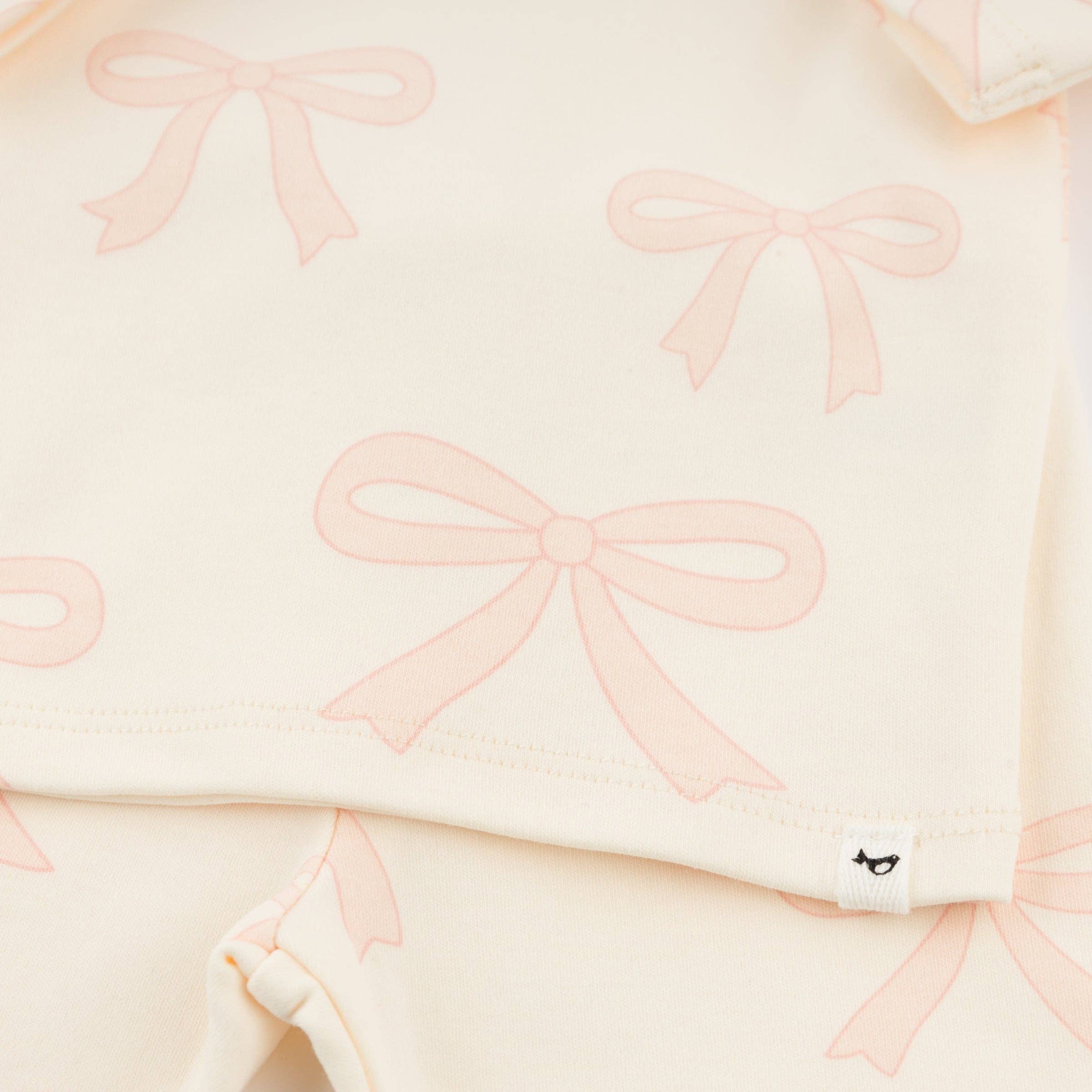 Milk Big Bows Pink 2pc Set IJ for wholesale on Faire2