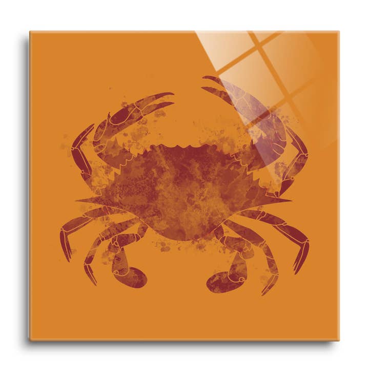 Louisiana Colorful Water Color Blue |12x12 Glass Plaque for wholesale by Love Local