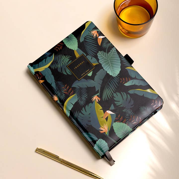 Dotted Journal Jungle at Night A5 for wholesale by Scribble & Dot