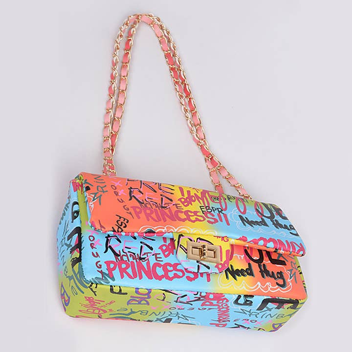 3AM BY H&D ACCESSORIES - Wholesale Clutch Bag - Women's - Graffiti Gradiating Clutch