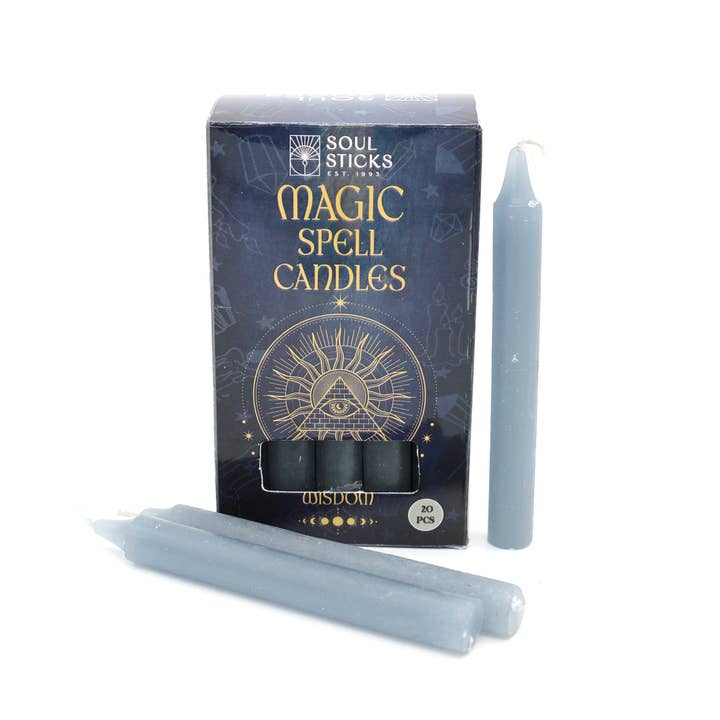 Designs by Deekay Inc. - Wholesale Tapered Candle/Candlestick - Soul Sticks - Magic Spell Candles: Wisdom (20)