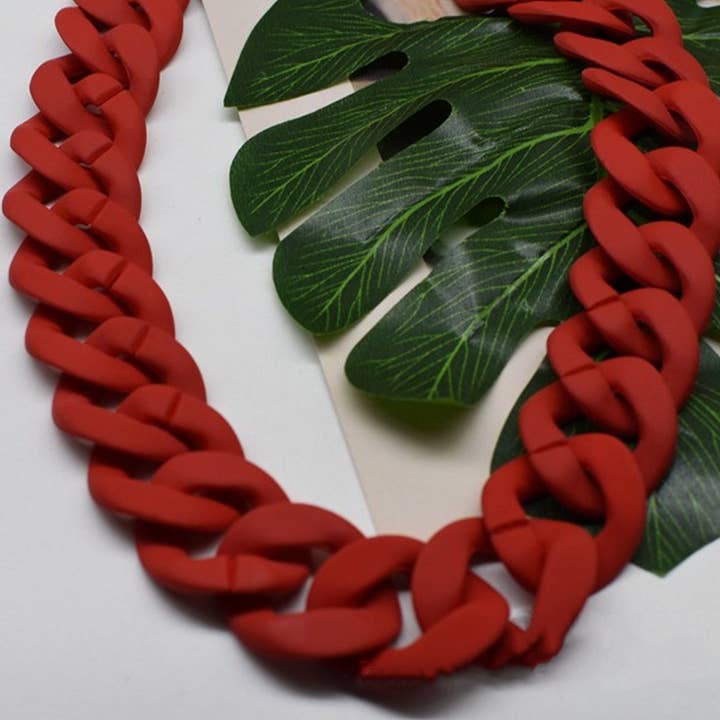 ACCITY - Wholesale Bag Strap - Women's - Matte Acrylic Resin Bag Chain -Textured Strap_CWMM50593