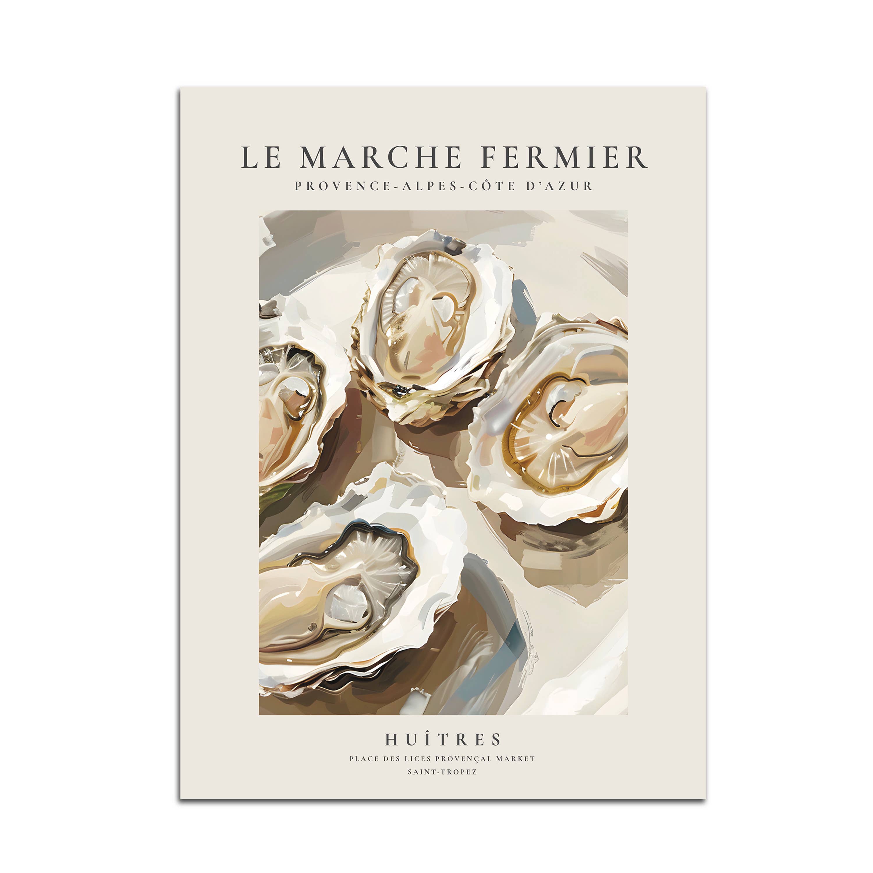 Seven Icons Store – wholesale Art print – Farmer's Market, Oysters, Art Print4
