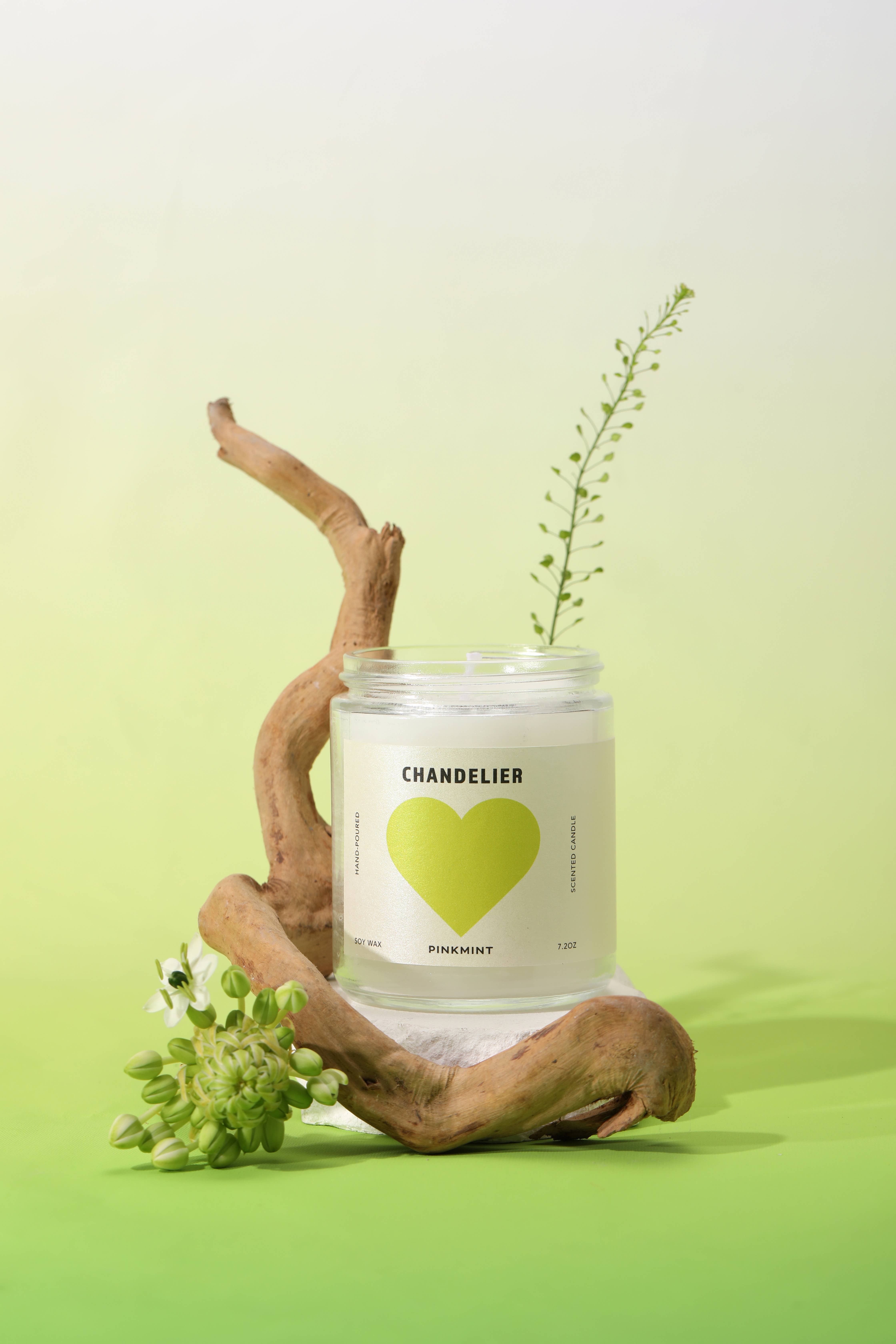 Pinkmint Candle - Wholesale Jar/filled candle - Chandelier Soy Candle 0