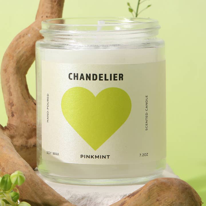 Pinkmint Candle - Wholesale Jar/filled candle - Chandelier Soy Candle 0