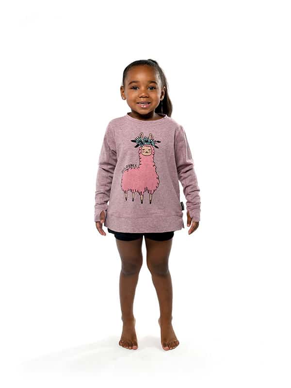 Sugar And Bruno – wholesale Sweatshirt - Kids – Llama Itty Bitty 365 Crew