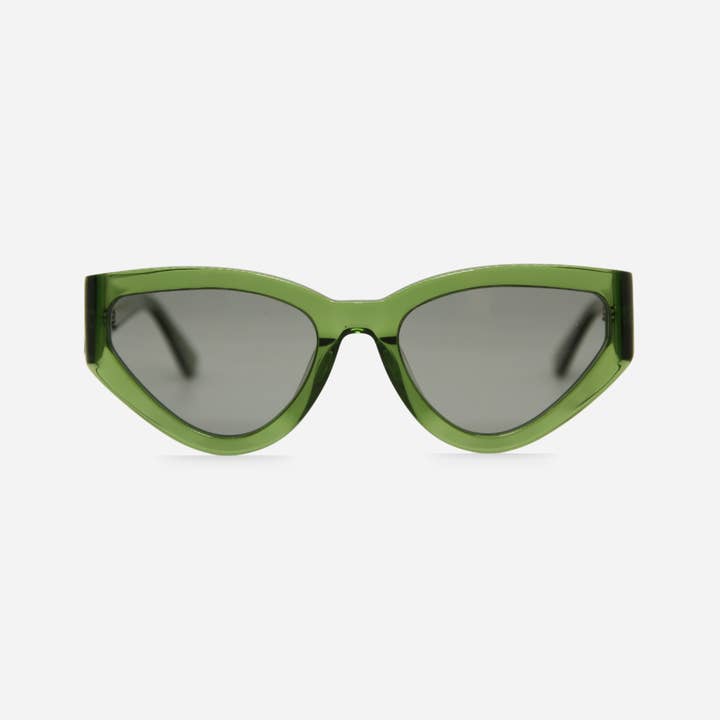 INDY Sunglasses - Wholesale Sunglasses - Unisex - Nolita Green Cat Eye Sunglasses – Polarized, UV4