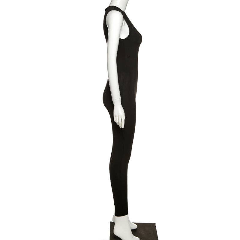 MB Fashion Wholesale - Wholesale Jumpsuit - Women's - MB FASHION  Sleeveless High Neck Full-Length Jumpsuit 736715