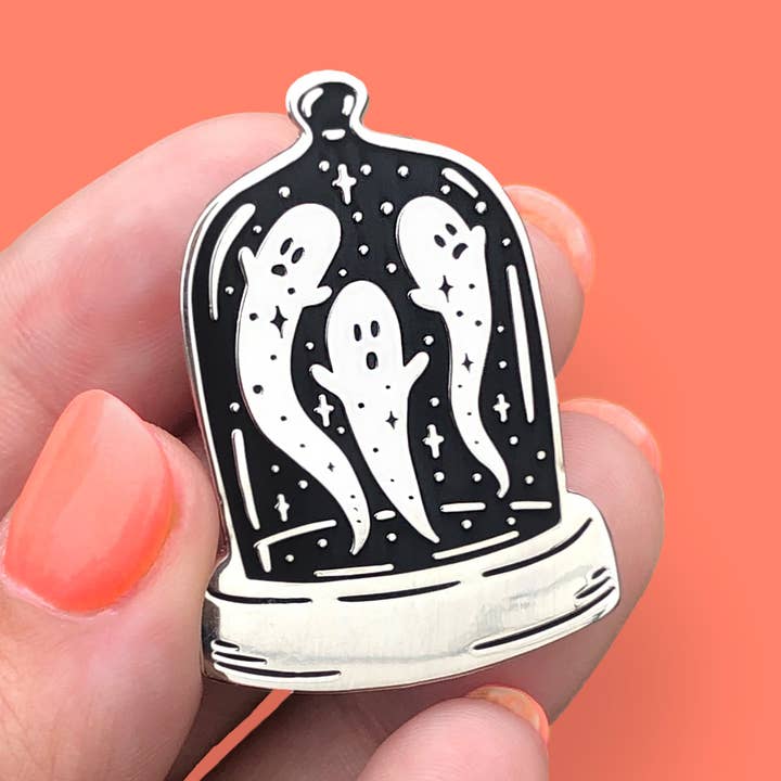 Ghoulish Ghosts Bell Jar hård emaljstift för wholesale av A Fink & Ink