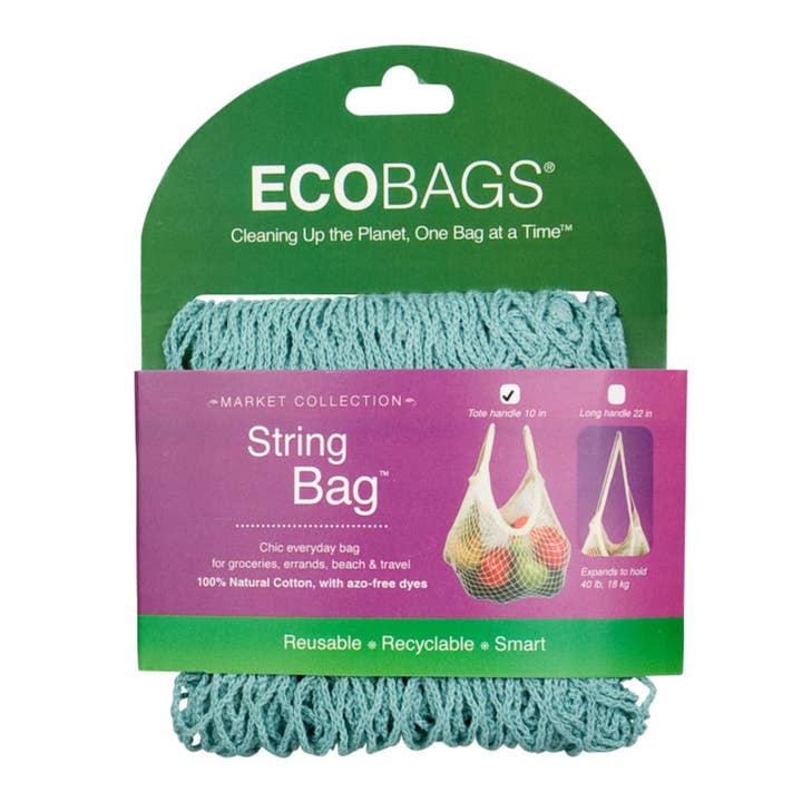 ECOBAGS - Wholesale Top handle bag – women's - Natural Cotton String Bag - Retired Packaging3