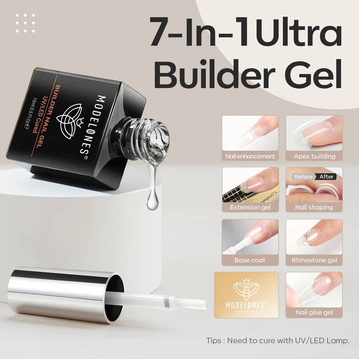 Modelones - Wholesale Nail polish - Clear Builder Gel - Tpo Free3
