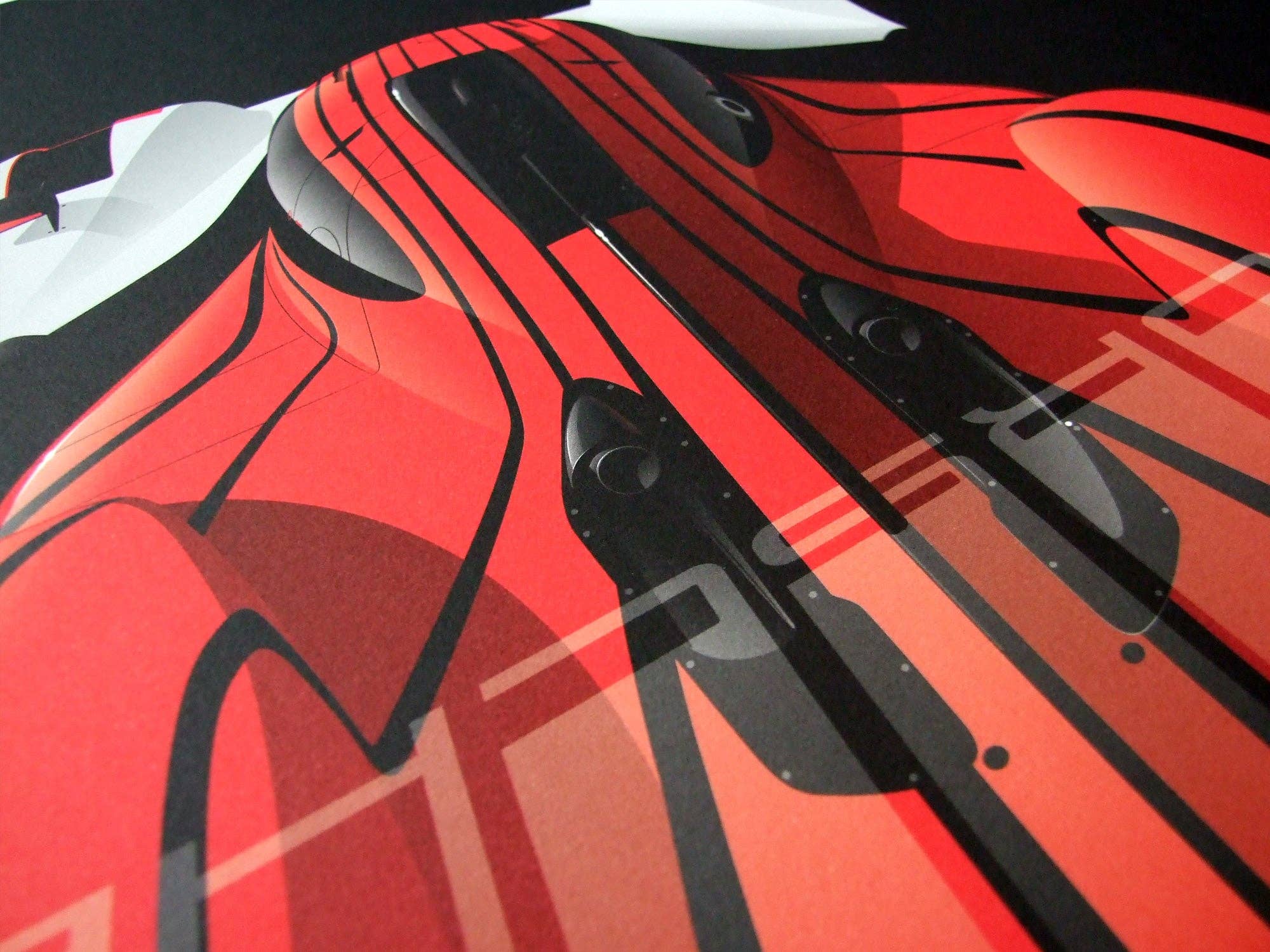 Ricardo Fine Car Artwork - Wholesale Art Print - Porsche 963 LMDh, 20231