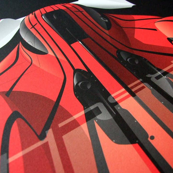 Ricardo Fine Car Artwork - Wholesale Art Print - Porsche 963 LMDh, 20231