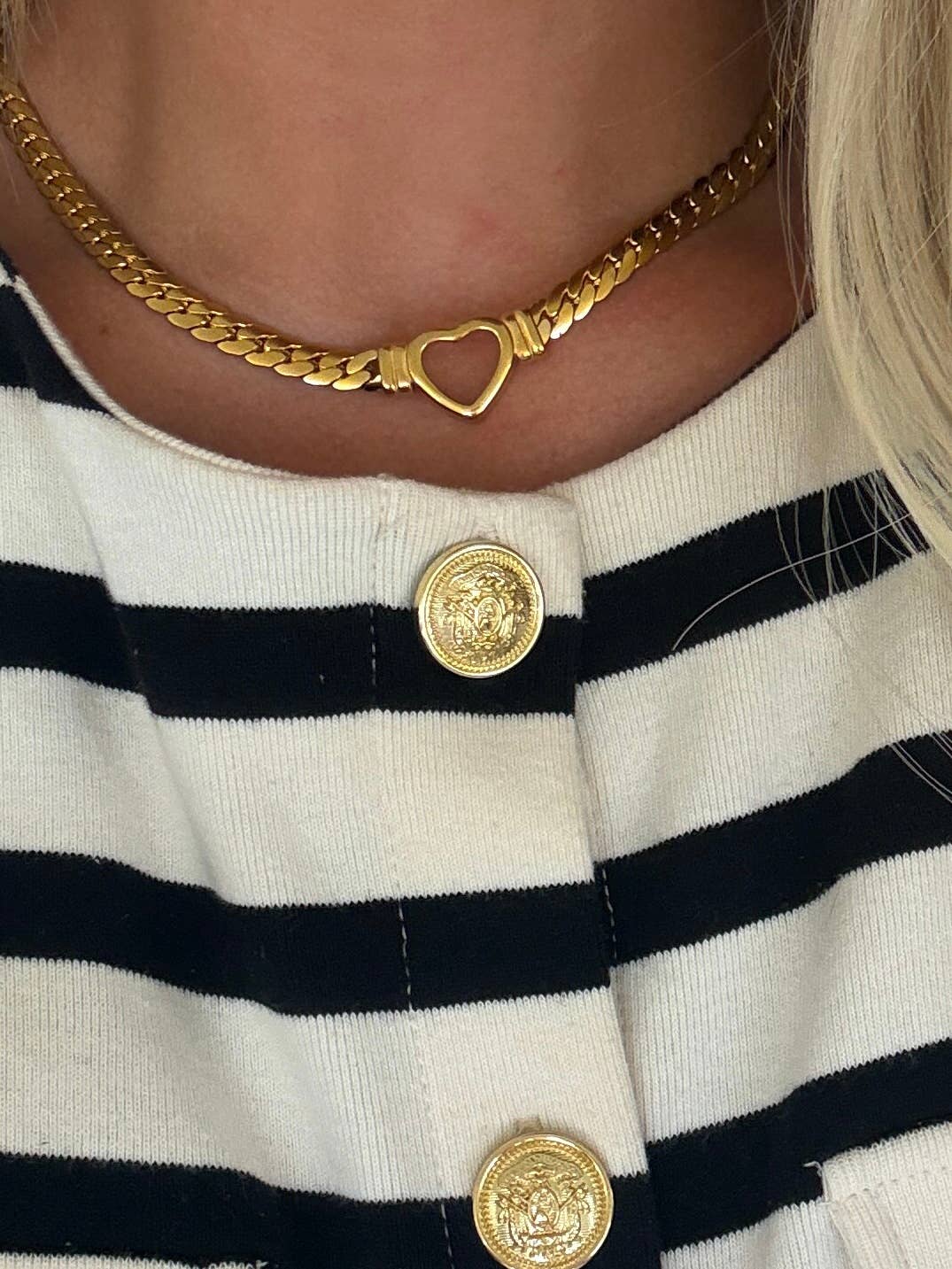 CHANSUTTPEARLS - Wholesale Pendant/Charm Necklace - SMALL OPEN HEART NECKLACE1