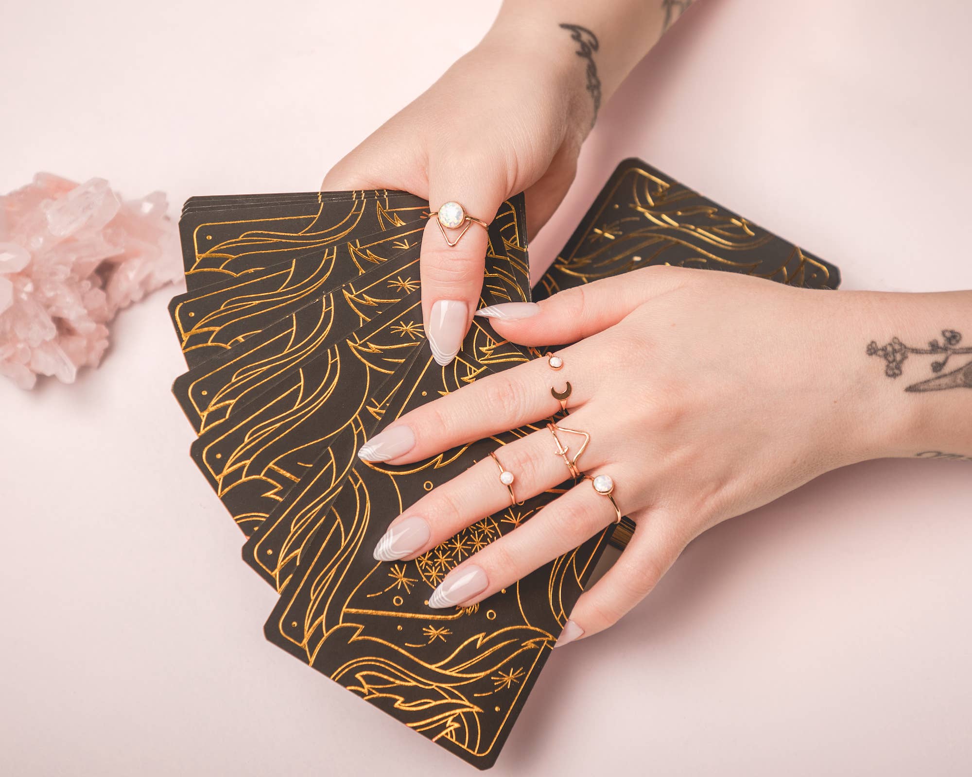 Mineral and Matter - Vendita all'ingrosso Anelli con pietra singola/solitario - Anello Luna Opal Fasi Lunari Fasi Lunari Anello a luna crescente3