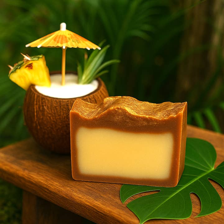 DeShawn Marie Soap Boutique - Wholesale Bar Soap - Vanilla Colada Bar Soap (no packaging - private label)