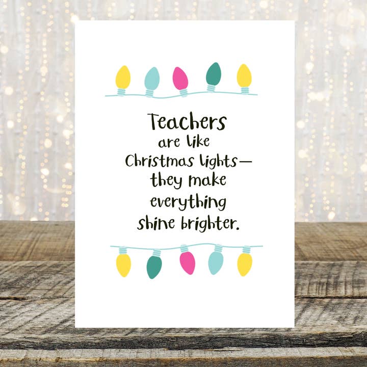 Lærer julelys Card for engroshandel hos Card & Story