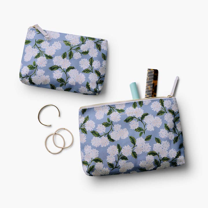 Rifle Paper Co. - Wholesale Pouch - Women's - Hydrangea Zippered Pouch Set4