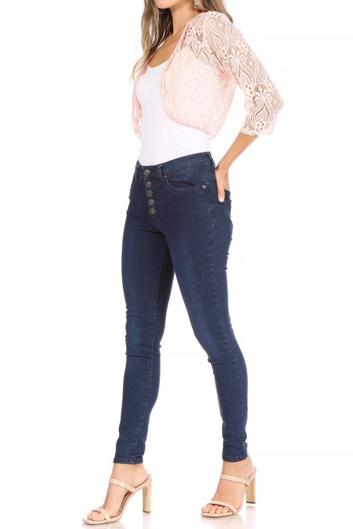 MOA COLLECTION - Wholesale Cardigan - Women's - Women's Casual Lace Bolero Crochet Cardigan23