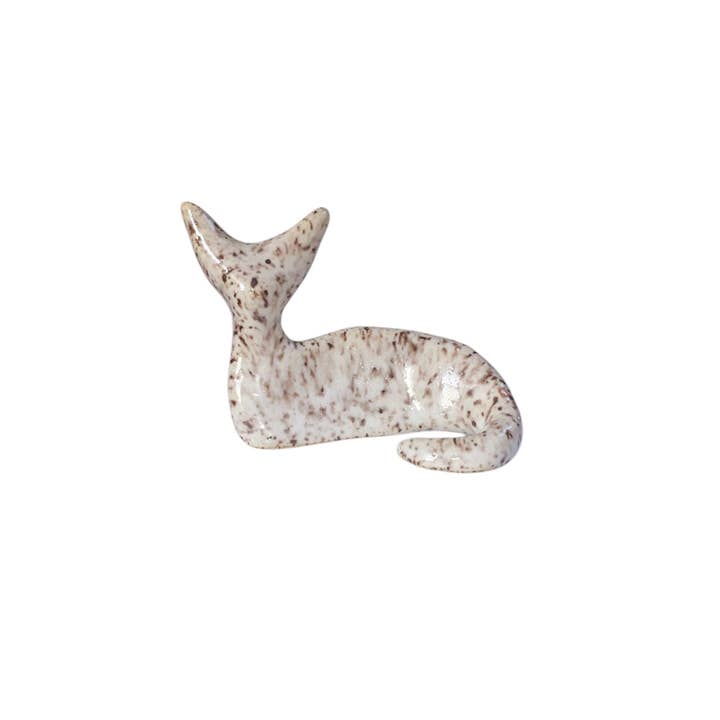 Magic World Girl - Wholesale Decorative Figurine - Magic World Girl - Speckled Ceramic Cat3