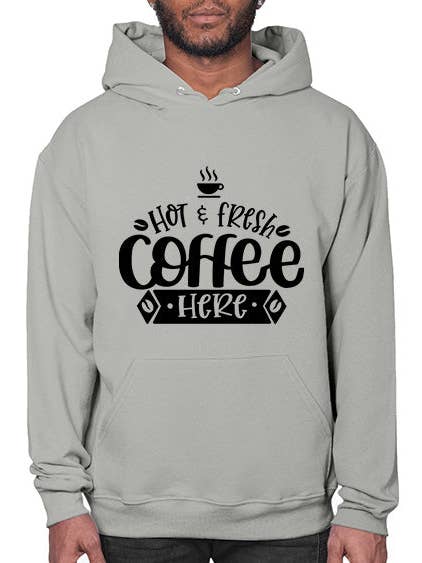 hete verse koffie hier 1062# - koffie- Hoodie voor wholesale door tshirt unlimited