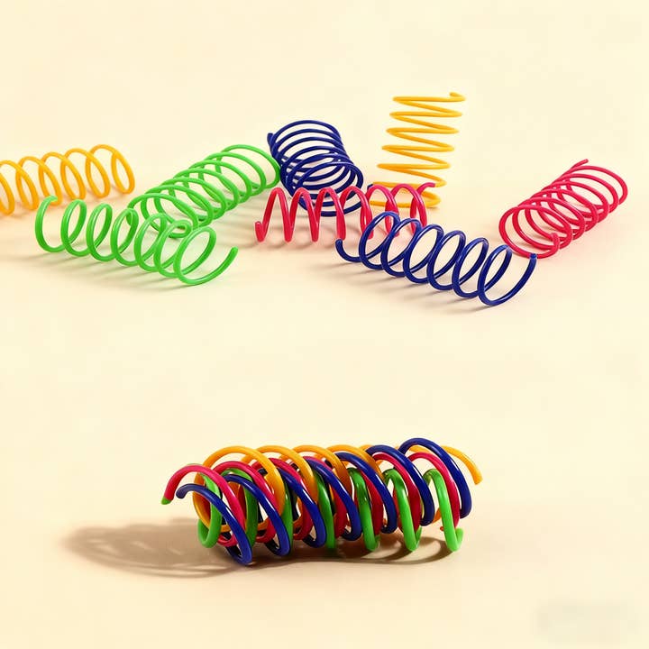 TYPE Jumping Spring Toy for Cats – Colorful & Fun_CWMM7178 for wholesale on Faire