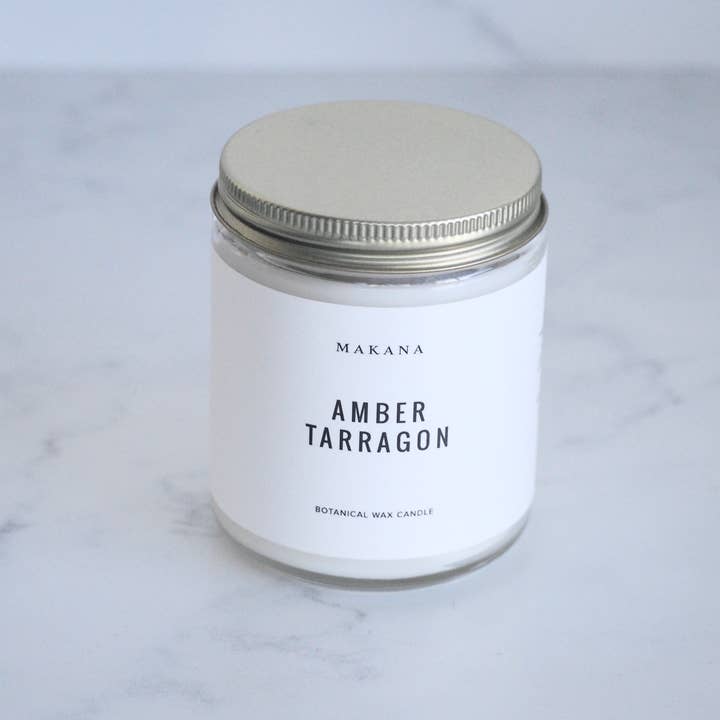 Vela en tarro de ámbar y estragón - 8 oz para venta al por mayor de Makana
