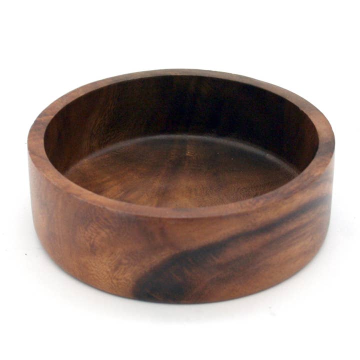 6" Acacia Server Individual Bowl for wholesale by Housewares & Tabletops by Contrast Inc.